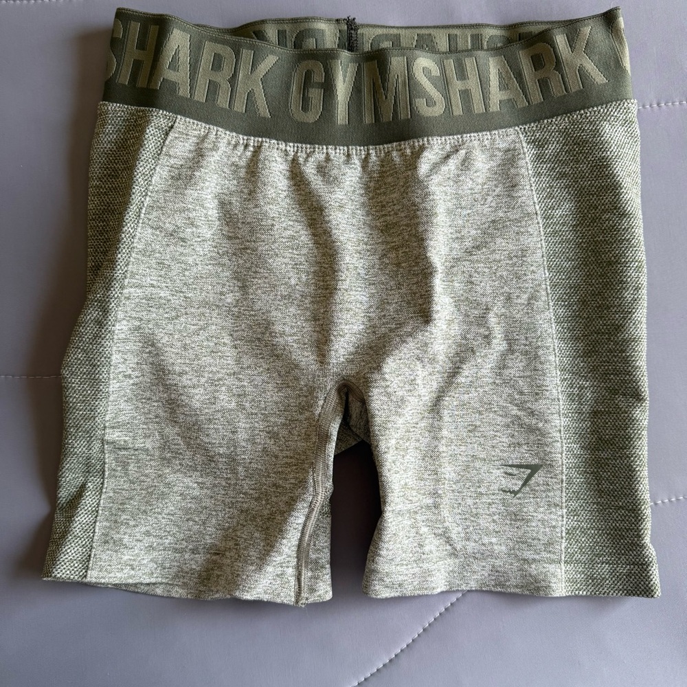 Gymshark Gray and Green Shorts